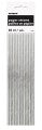 Silver Metallic Paper Straws 10pk