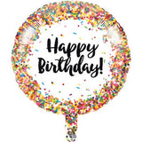 SPRINKLES HAPPY BIRTHDAY! FOIL BALLOON 45CM  INFLATED #41766