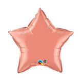 Star Coral solid colour balloon 51cm (20") INFLATED #17374
