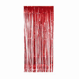 Metallic Curtains 90x 200cm Apple Red #5350AR