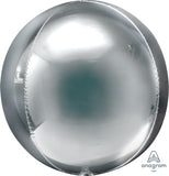 Silver Foil JUMBO Orbz Balloon 21" #39101