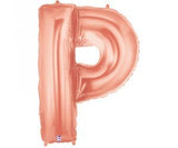 Giant Letter Balloon P Rose Gold 1m #15916
