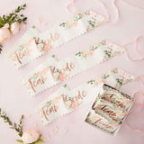 Team Bride Sashes 6 durable paper sashes. Each sash measuring 75cm W x 10cm H when folded #984687