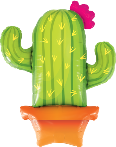 Cactus with Flower Foil Supershape 99cm Balloon #78652