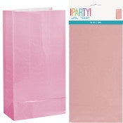 12 Paper Bags - Lovely Pink - 26cm H X 13cm W #59001