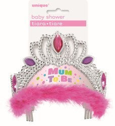 Baby Shower Tiara Mum To Be Pink