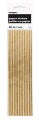 Gold Metallic Paper Straws 10pk