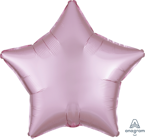 Pastel Pink Satin Luxe Foil Star 43cm INFLATED Balloon #39909