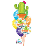 Mexican Cactus Birthday Extravaganza Balloon Bouquet