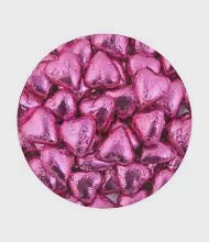 Pink Chocolate Hearts 150g