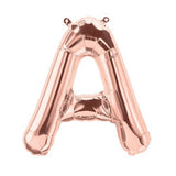 Rose Gold Letter A Balloon AIR FILLED SMALL 41cm  #01337