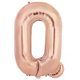 Giant Letter Balloon Q Rose Gold Foil 86cm #213986