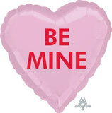 BE MINE Candy Heart Foil Balloon INFLATED #36840