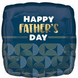 Happy Father's Day Ribbed Lines Foil 45cm #44302