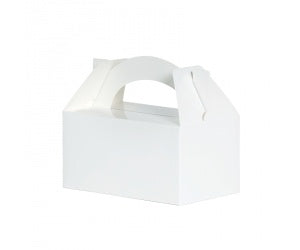 White Paper Lolly Boxes Lunch Box 5pk