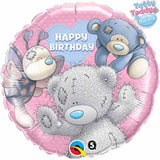 Happy Birthday Pink Tatty Teddy Foil 45cm Balloon #20723