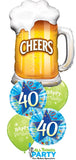 40th Birthday Cheers Bouquet #40BDC02