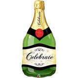 Champagne Bottle Celebrate Foil Supershape Balloon #16122