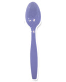 Lilac Reusable Plastic Cutlery Dessert Spoons 20pk