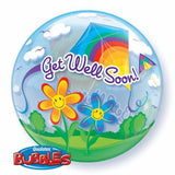 Get Well Soon Kite Bubble Balloon #68654