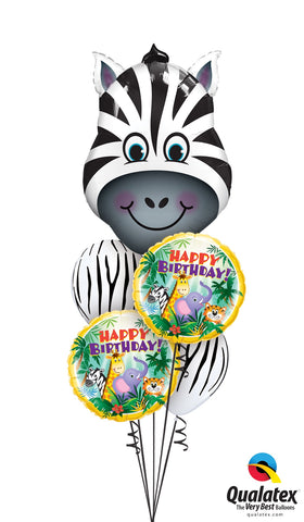 Happy Birthday Zany Zebra Safari Bouquet