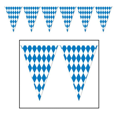 PENNANT FLAG BANNER GIANT OKTOBERFEST Plastic 43cm x 36.5m Bunting Indoor or Outdoor Use #57775