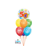 50th Birthday Bubble Splendor- Choose Your Colours
