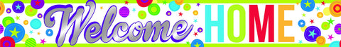 Welcome Home Foil Balloon Colourful Dots E3315