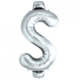 GIANT LETTER 86cm 34inch $ Dollar Sign Silver
