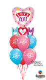 Love You Mum Giant Splendor Balloon Bouquet #MD12