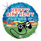 Happy Birthday Gaming Controller Foil 45cm Balloon #36020