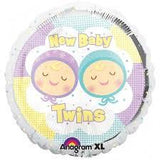 New Baby TWINS Foil 45cm Balloon #19339
