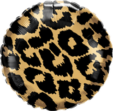 Leopard Spot Chrome Gold Foil 45cm Balloon #13322