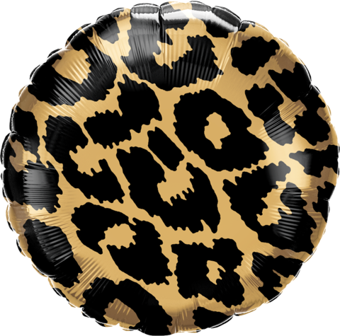 Leopard Spot Chrome Gold Foil 45cm Balloon #13322