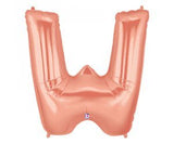 Giant Letter Balloon W Rose Gold 1m #15923