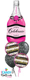 Happy Birthday Pink Champagne Celebrate Balloon Bouquet #hbday11