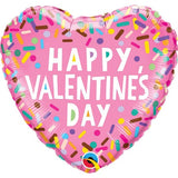 Valentine's Sprinkles Foil Heart INFLATED 45cm (18") #97153