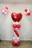 Love Heart Balloon Column