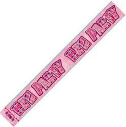 Hen Party Foil Banner Pink