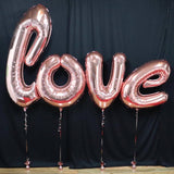 Rose Gold Love Helium Script Foil Balloon #15740