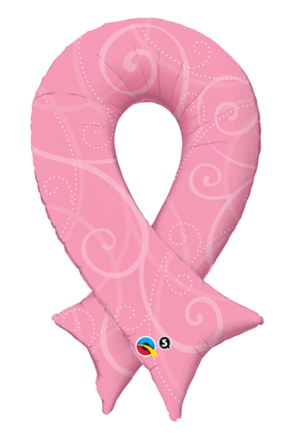 Breast Cancer Pink Ribbon Foil Supershape Balloon #45250