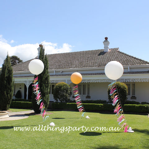 Giant Wedding Tassel Balloon -Each