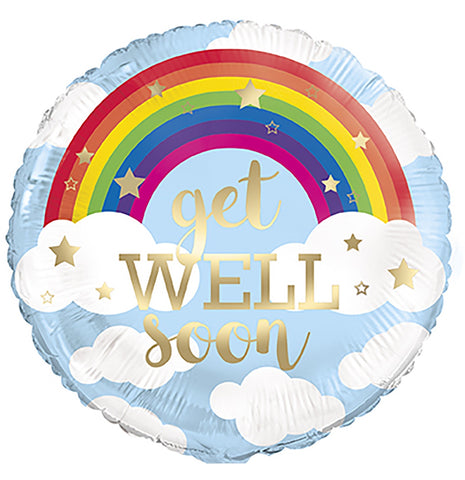 Get Well Sunshine Foil Balloon 45cm INFLATED #53753