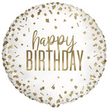Happy Birthday Gold Foil 45cm Balloon #78447