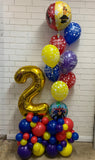 Grand Balloon Number Marquee Design- Choose Theme & Age