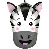 Zebra Head Foil Supershape Balloon #720087