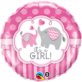 Its a Girl Pink Elephant Foil Balloon #45106