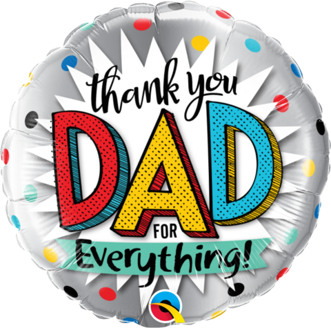 Thank You Dad for Everything! Foil 45cm Balloon #55818
