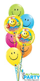 Get Well Smiles Dazzler Balloon Bouquet INFLATED