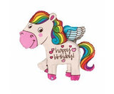 Rainbow Pony Birthday Foil Supershape Balloon #35140